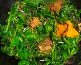 Spinach Stir Fry with Fish Egg Fritters recipe step 3 photo