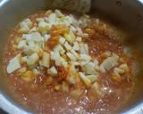 A picture of step 3 of Aaloo anday.