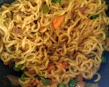 A picture of step 2 of "Maggi Noodles egg Frankie".