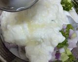 A picture of step 2 of Cucumber onion raita.