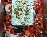 Mediterrán sült feta zöldségekkel recept fázis 3 fotója