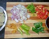 A picture of step 2 of Chamadumpa Pulusu (Tangy TaroRoot Gravy).