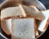 A picture of step 1 of Bread dahi vade or vade.