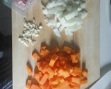 Foto del paso 1 de la receta: Pasta con calabaza y jamón curado