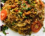 A picture of step 7 of Vegetables Dum Biryani.