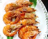 Hình bước làm 2 của món Tôm nướng giấy bạc kiểu Hàn