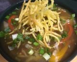 A picture of step 13 of Chicken veg manchow soup.
