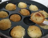 A picture of step 11 of Sabudana and Bhagar Appe.