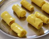 A picture of step 9 of Gujrati special khandvi.