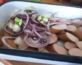 A picture of step 2 of Sig's Summer Sausage Salad.