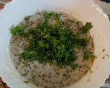 A picture of step 2 of Boil moong creamy salad.