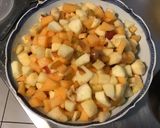 Une image de l'étape 12 de Salade de melon et banane aux fruits du jardin.