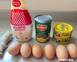 A picture of step 1 of Corn, Tuna, and Egg Salad Sandwich.