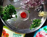 A picture of step 3 of Paneer Kathi Rolls.