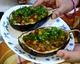 बैगन मटर वोट (Baingan matar boat recipe in Hindi) रेसिपी चरण 3 फोटो
