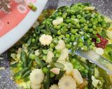 A picture of step 7 of Jain Veg Kolhapuri.