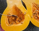 A picture of step 1 of Butternut squash soup.