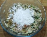 A picture of step 3 of Protein packed healthy cheeseballs.