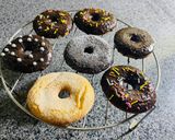 A picture of step 8 of Donuts without yeast.