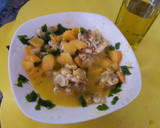 Foto del paso 4 de la receta: Ceviche de almejas con aguacate y melocotón al aroma de naranja
