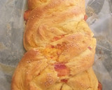 Foto del paso 5 de la receta: Trenza de jamón y queso!