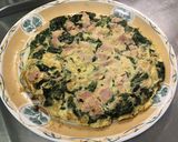 Une image de l'étape 12 de Omelette au épinards frais, jambon et feta.