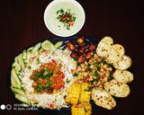 A picture of step 10 of Cottage Cheese Shalmargo with assorted veggiee sizzler.