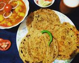 કસુરી મેથી લચ્છા પરાઠા વિથ મસાલા આલૂ(kasuri methi lachchha paratha with masala aloo recipe) રેસીપી સ્ટેપ6ફોટો