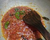 A picture of step 4 of Achari dum aloo.