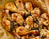 A picture of step 5 of Chicken Legs with Garlic and Herbs.