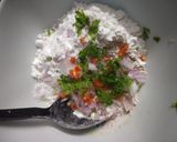 A picture of step 1 of Ragi cheela.