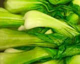 Hình bước làm 3 của món Cải thìa sốt dầu hào chay !