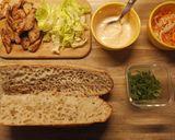 A picture of step 9 of Filet Mignon & Cilantro Banh Mi Sandwich.