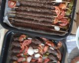 A picture of step 9 of Oven-Baked Kofta Skewers.