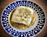 Foto del paso 4 de la receta: Tortilla de berenjena con queso (al microondas)