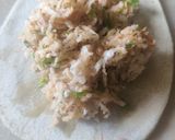 A picture of step 4 of Mooli Parantha bites.