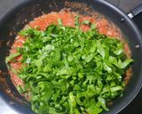 A picture of step 4 of Palak Aloo ki sabzi.