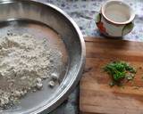 Jowar flour green garlic and Coriander leaves roti