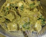 A picture of step 3 of Haryali paneer tikka.