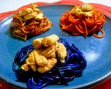A picture of step 10 of Colorful spaghetti.