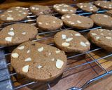 A picture of step 4 of Brunkager - Danish gingerbread and almond bikkies.