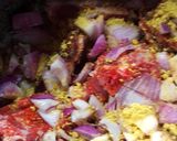 A picture of step 1 of Oha obonor souper.