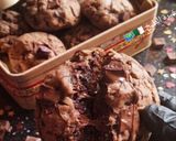 صورة لخطوة 6 من وصفة كوكيز الكاكاو و الشوكولاتة🍪🍫Cookies