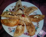 A picture of step 18 of North indian  gujiya in bengali style.