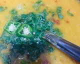 A picture of step 1 of Moong masoor ki dal.