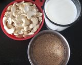 A picture of step 2 of Khoya Kaju.
