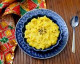 A picture of step 9 of Nut-Free Moong Dal Atta Halwa.