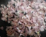 Foto del paso 2 de la receta: Spaguettis con pollo y tocineta en salsa carbonara