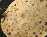 A picture of step 8 of Besan and Pyaz paratha.