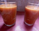 A picture of step 3 of Embe/water melon/carrot smoothie.😋.